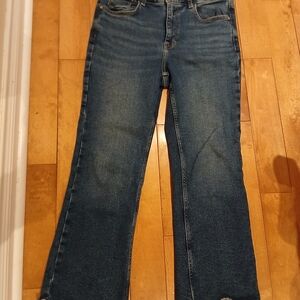Zara Dark Blue Flare Jeans